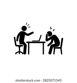 People struggling to communicate speech difficulty icon