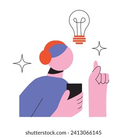 People study set. Education, knowledge concept. Students learn online. Computer science, information technology, language and business courses. Flat vector illustrations isolated on background