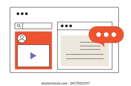 People study set. Education, knowledge concept. Students learn online. Computer science, information technology, language and business courses. Flat vector illustrations isolated on background