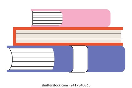 People study set. Education, knowledge concept. Students learn online. Computer science, information technology, language and business courses. Flat vector illustrations isolated on background