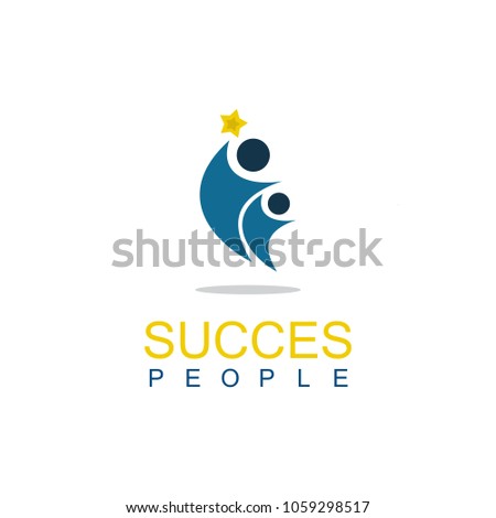 people succes logo vector