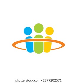 people succes teamwork icon logo