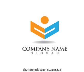 People success business logo and symbol