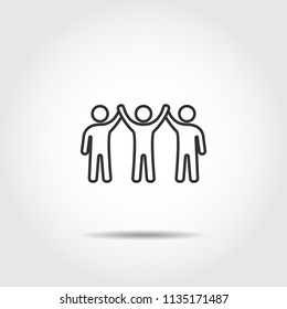 people success icon vector illustration