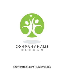 people success logo template vector icon