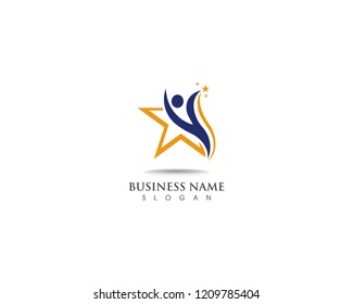 people success logo and vector 