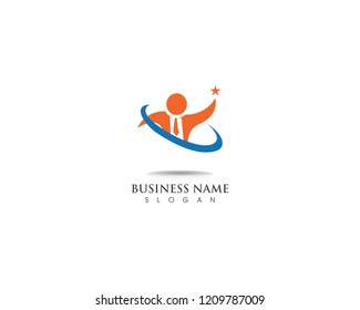 people success logo and vector 