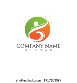People success star logo character sign illustration vector design
