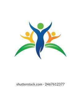 People Sucess Innovative Logo NGO Logo People Caring Logo