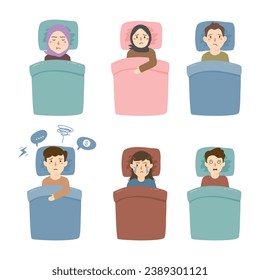 people suffers from insomnia, sleeping problems