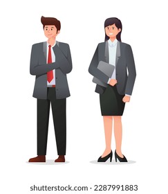 people in suit. business people vector illustration