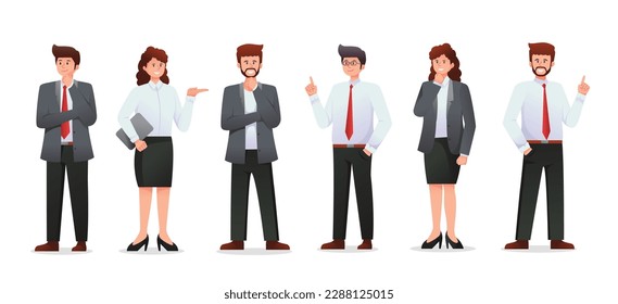 people in suit. business people vector illustration