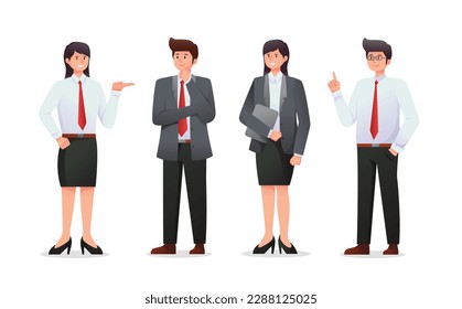 people in suit. business people vector illustration