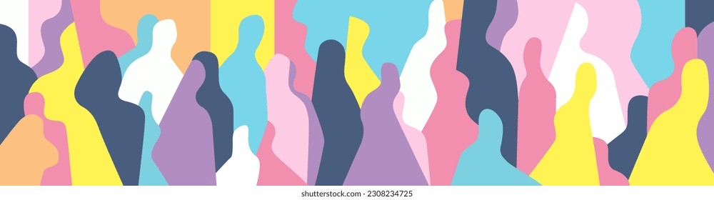 
people in summer vector illustration background , design element