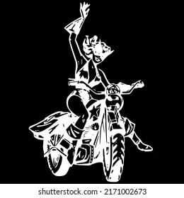 People Superhero Cat Motorbike Motorcycle Hero Characters Woman Female Heroine Comic