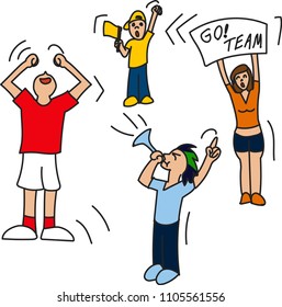People supporting your team