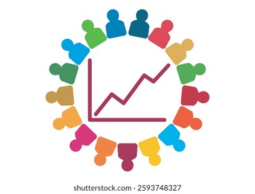 People Sustainable Development Goals 8 icon Decent Work and Economic Growth