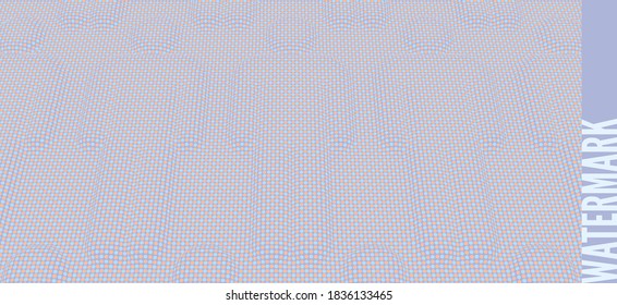 People symbol extruded from dotted pattern. Business team. Generative computer art. Digital watermark for security papers. 3D vector illustration. 