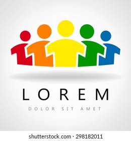 People symbol. Vector illustration.