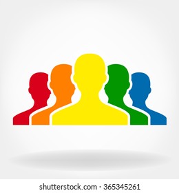 People symbol. Vector illustration.