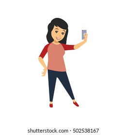 People taking self picture.
