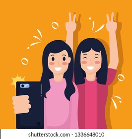 people taking selfie
