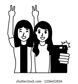 people taking selfie