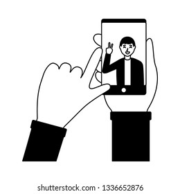 people taking selfie