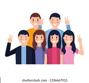 people taking selfie