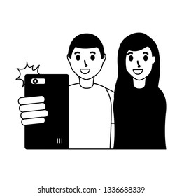 people taking selfie