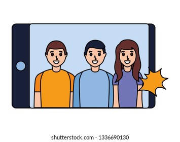 people taking selfie