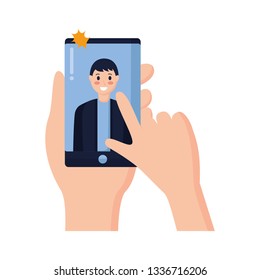people taking selfie