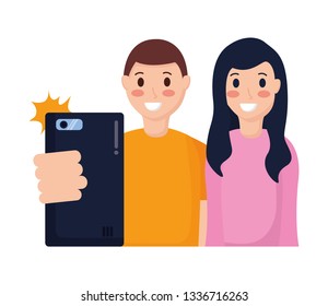 people taking selfie