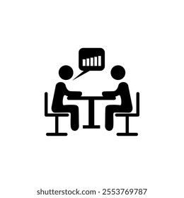 People talk a bout business icon. Growing graph icon set. Growth chart icon. Growing bar graph vector