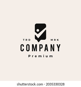 la gente habla sobre burbuja de chat hipster vintage logo icono vectorial