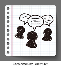 people talk doodle