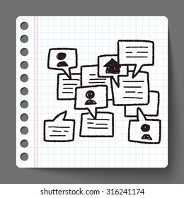 people talk doodle