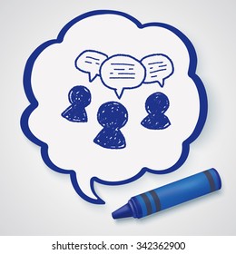 people talk doodle