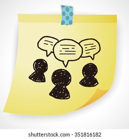 people talk doodle