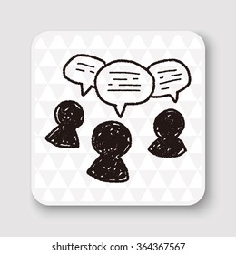 people talk doodle