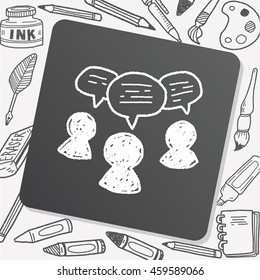 people talk doodle