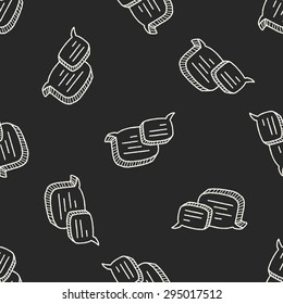 people talk doodle seamless pattern background