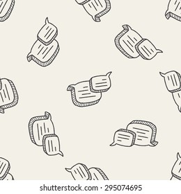 people talk doodle seamless pattern background