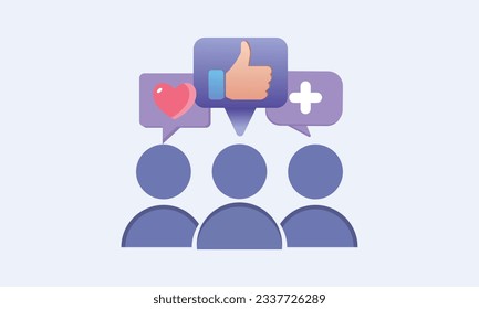 People talk and listen in speech bubble icon.on white background.Vector Design Illustration.