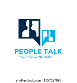 people talk logo designs