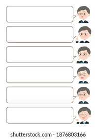 People talking with bubble sign area for copy space.