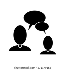 people talking bubble speech communication pictogram