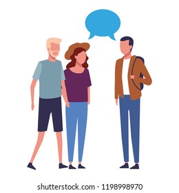 People talking cartoon