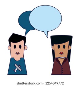 people talking cartoon