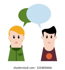 people talking cartoon